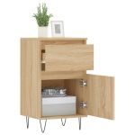 Servante, 2 buc., stejar sonoma, 40x35x70 cm, lemn prelucrat