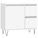 Dulap de baie, alb, 65x33x60 cm, lemn prelucrat