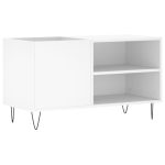 Dulap de discuri, alb, 85x38x48 cm, lemn prelucrat