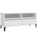 Comodă TV, alb, 100×34,5×44,5 cm, lemn prelucrat