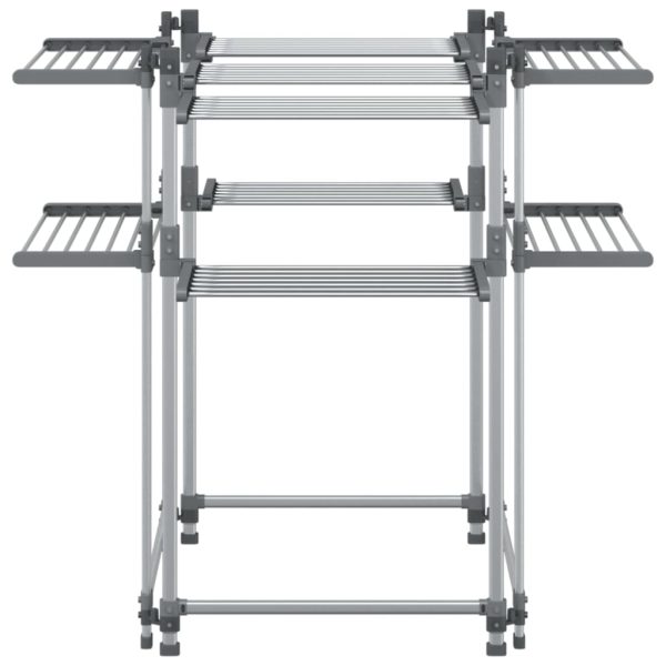 Suport pentru uscat rufe, 107x107x120 cm, aluminiu