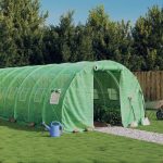 Seră cu cadru din oțel, verde, 18 m², 6x3x2 m