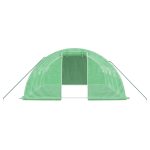 Seră cu cadru din oțel, verde, 16 m², 4x4x2 m