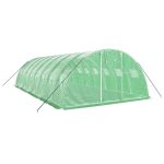 Seră cu cadru din oțel, verde, 32 m², 8x4x2 m