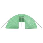 Seră cu cadru din oțel, verde, 80 m², 16x5x2,3 m