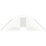 Seră cu cadru din oțel, alb, 20 m², 5x4x2,3 m