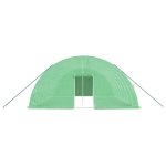 Seră cu cadru din oțel, verde, 48 m², 8x6x2,85 m
