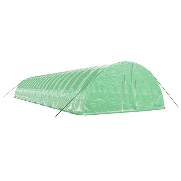 Seră cu cadru din oțel, verde, 120 m², 20x6x2,85 m