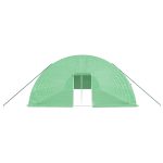 Seră cu cadru din oțel, verde, 120 m², 20x6x2,85 m