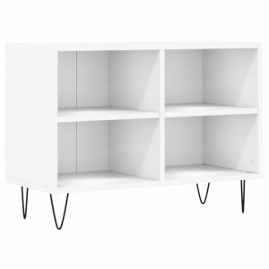 Comodă TV, alb, 69,5x30x50 cm, lemn compozit