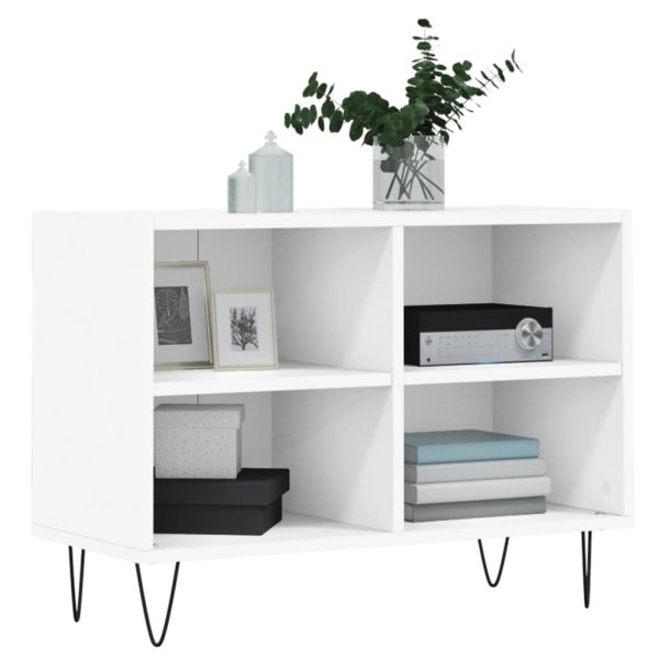 Comodă TV, alb, 69,5x30x50 cm, lemn compozit