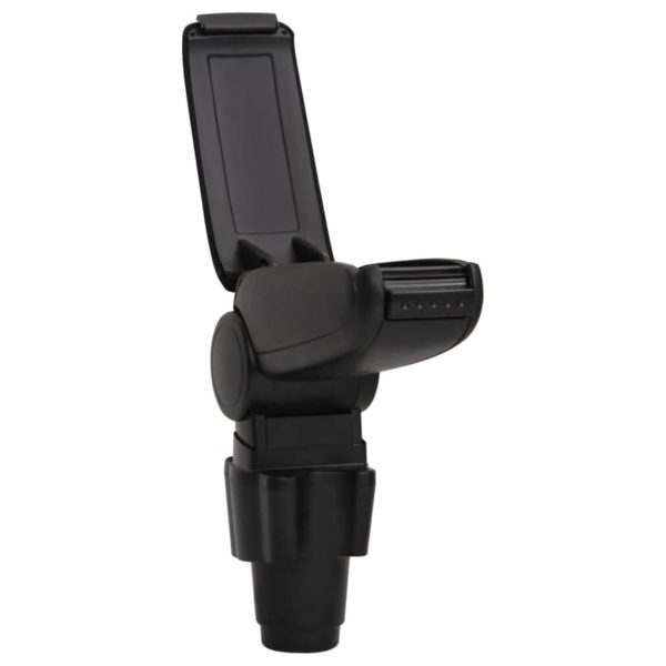 Cotieră auto, negru, 12x33x(34-50) cm ABS