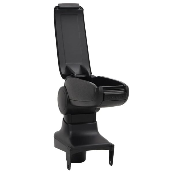 Cotieră auto, negru, 15x35x(30-47) cm ABS