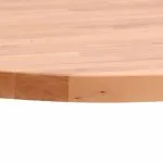 Blat de masă rotund, Ø50×2,5 cm, lemn masiv de fag
