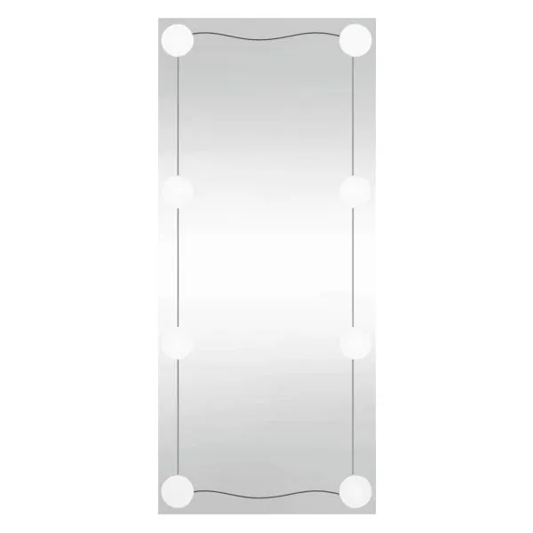 Oglindă de perete cu lumini LED 50×100 cm sticlă dreptunghiular