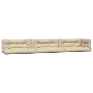 Perne de paleți, 7 buc., bej, material textil