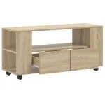 Comodă TV, stejar sonoma, 102×34,5×43 cm, lemn prelucrat