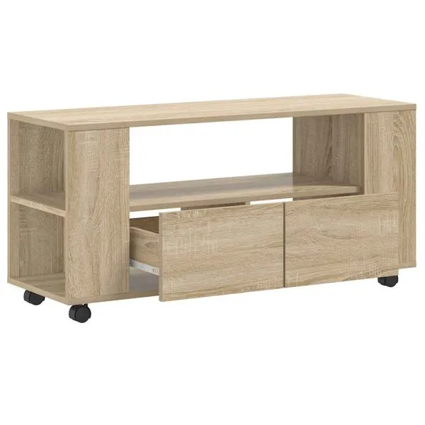 Comodă TV, stejar sonoma, 102×34,5×43 cm, lemn prelucrat