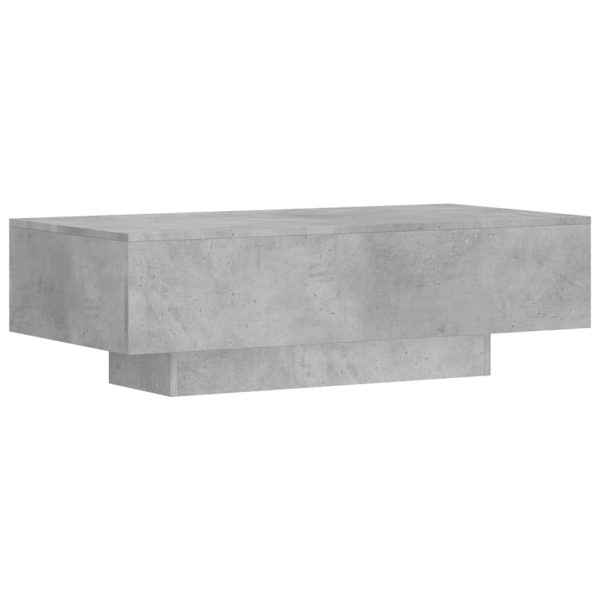Măsuță de cafea, gri beton, 100×49,5×31 cm, lemn prelucrat