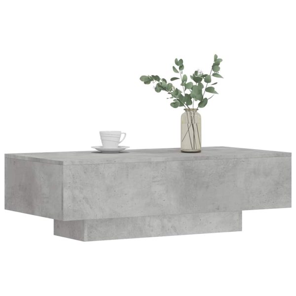 Măsuță de cafea, gri beton, 100×49,5×31 cm, lemn prelucrat