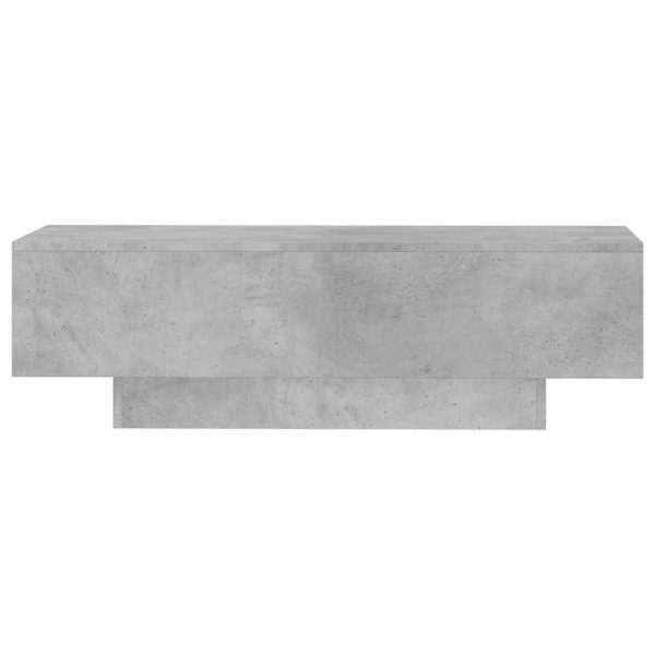 Măsuță de cafea, gri beton, 100×49,5×31 cm, lemn prelucrat