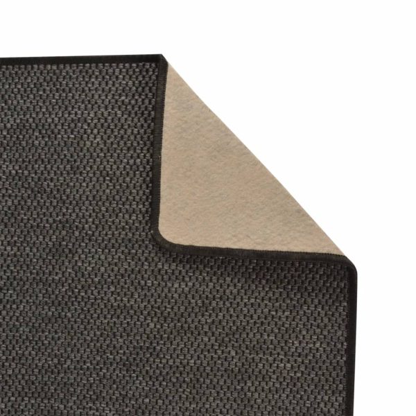 Covor traversă aspect sisal, antracit, 50×150 cm