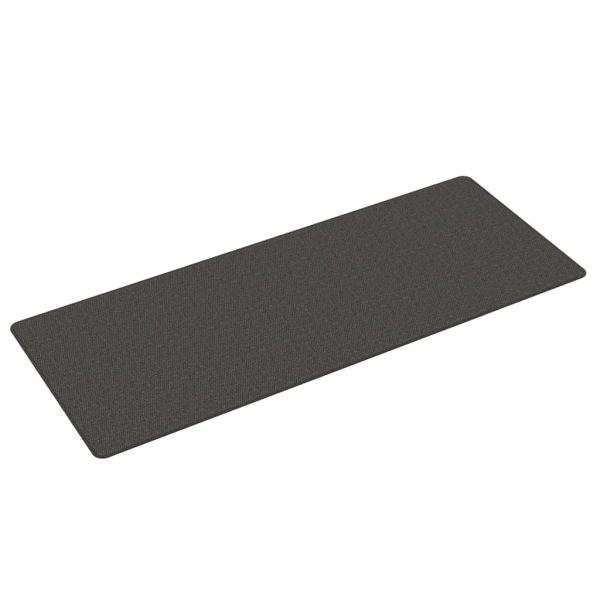 Covor traversă aspect sisal, antracit, 80×200 cm