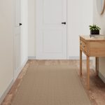 Covor traversă aspect sisal, nisipiu, 80×150 cm