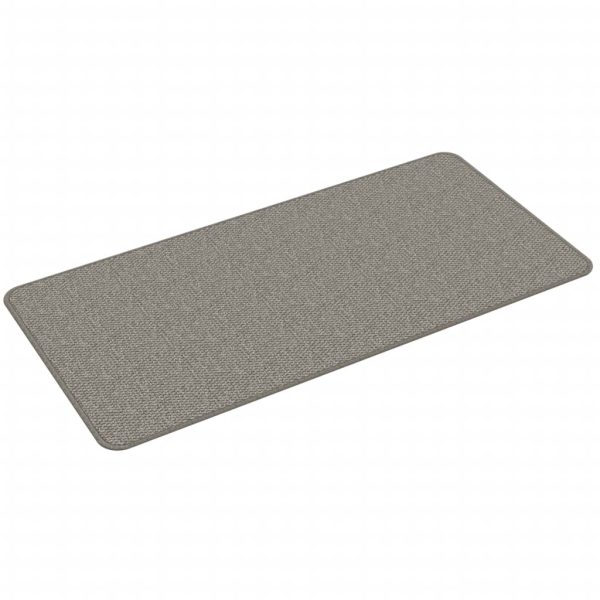 Covor traversă cu aspect sisal, argintiu, 50×100 cm