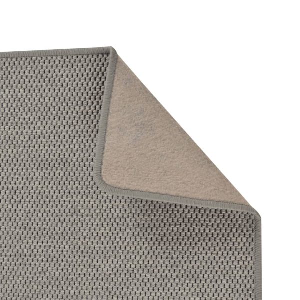 Covor traversă cu aspect sisal, argintiu, 50×200 cm