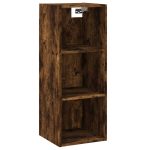 Dulap înalt, stejar fumuriu, 34,5×32,5×180 cm, lemn prelucrat