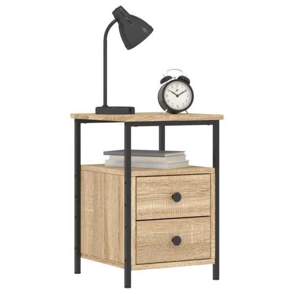 Noptiere, 2 buc., stejar sonoma, 34×35,5×50 cm, lemn compozit
