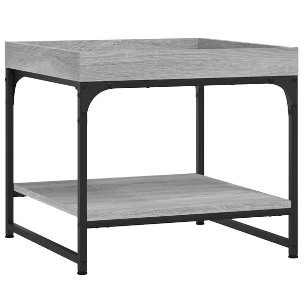 Masă de cafea, gri sonoma, 49,5×49,5×45 cm, lemn compozit