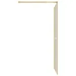 Paravan de duș walk-in auriu 115×195 cm sticlă ESG transparentă