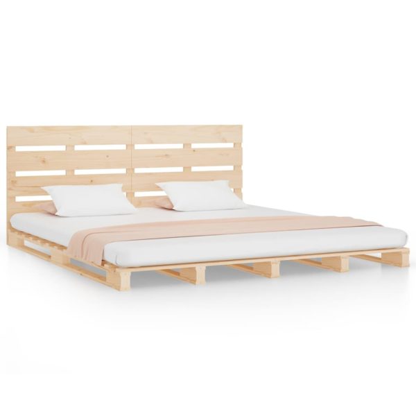 Cadru de pat Small Double, 120×190 cm, lemn masiv pin