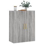 Dulap montat pe perete, gri sonoma, 69,5x34x90 cm