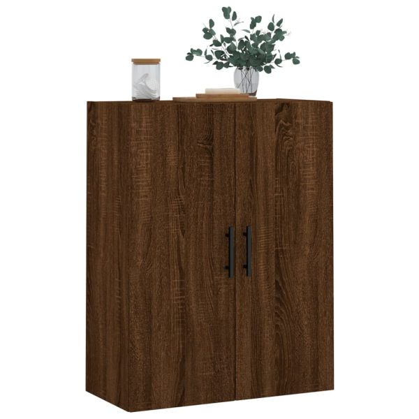 Dulap montat pe perete, stejar maro, 69,5x34x90 cm
