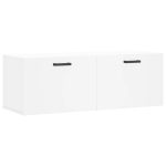 Dulap de perete, alb, 100×36,5×35 cm, lemn compozit
