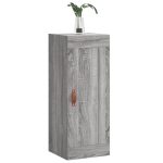 Dulap de perete, gri sonoma, 34,5x34x90 cm, lemn prelucrat