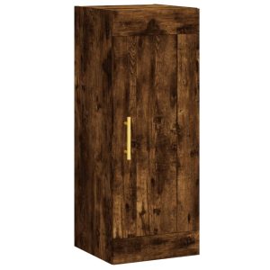 Dulap de perete, stejar fumuriu, 34,5x34x90 cm, lemn prelucrat
