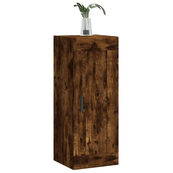 Dulap de perete, stejar fumuriu, 34,5x34x90 cm, lemn prelucrat