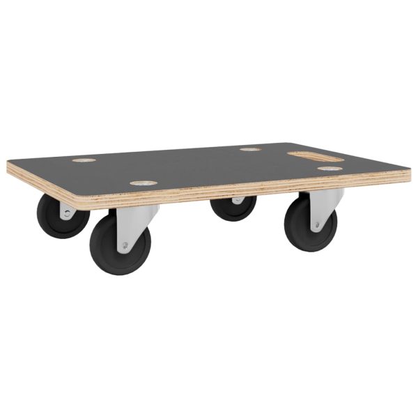 Cărucioare transport 2 buc dreptunghiulare 80x55x11,5 cm 250 kg