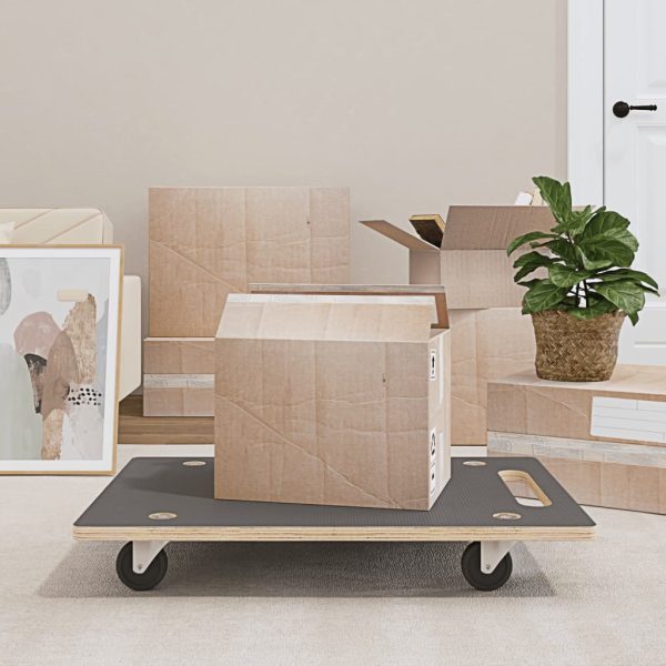 Cărucioare transport 2 buc dreptunghiulare 80x55x11,5 cm 250 kg