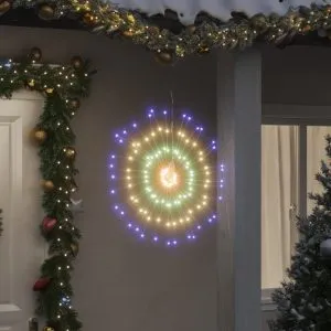 Lumină stelară de Crăciun 140 LED-uri 2 buc.