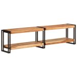 Dulap TV, 160x30x40 cm, lemn masiv de acacia