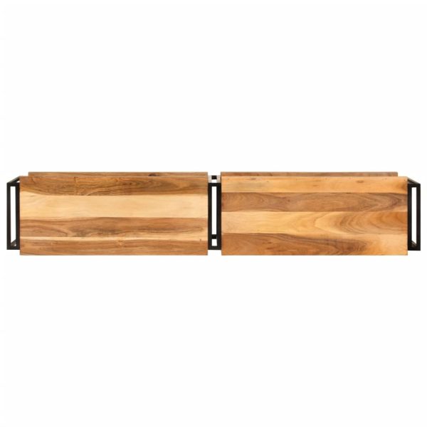 Dulap TV, 160x30x40 cm, lemn masiv de acacia