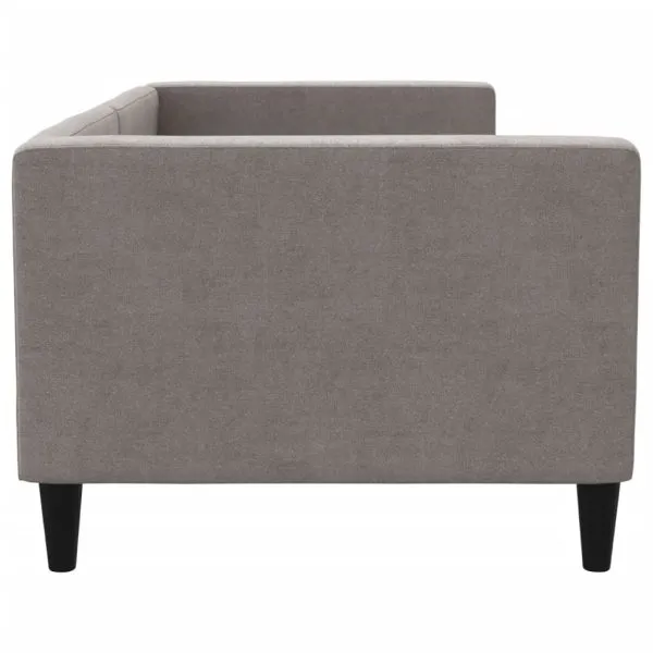 Pat de zi, gri taupe, 80×200 cm, material textil
