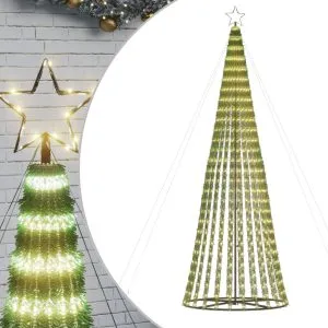 Pom de Crăciun LED 688 LED-uri Alb Cald 300 cm