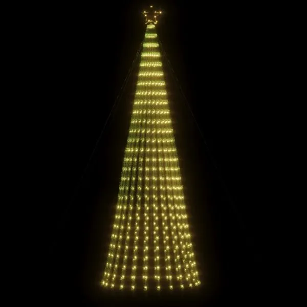 Pom de Crăciun LED 688 LED-uri Alb Cald 300 cm