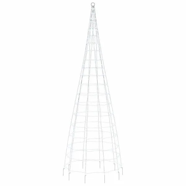 Pom de Crăciun LED pe stâlp 550 LED-uri Alb Rece 300 cm